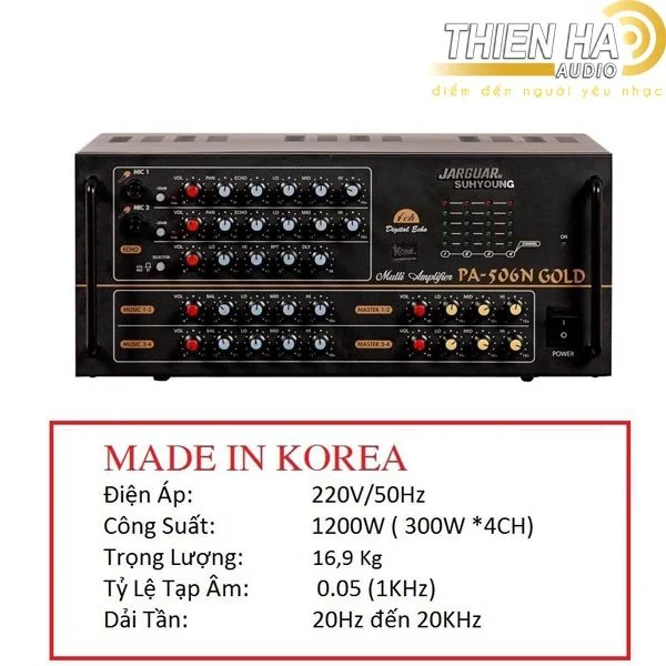 Ampli Karaoke Jaguar 506 N Gold - Hình ảnh 2