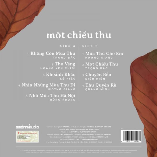 Đĩa Than LP "Một Chiều Thu" - Hình ảnh 2