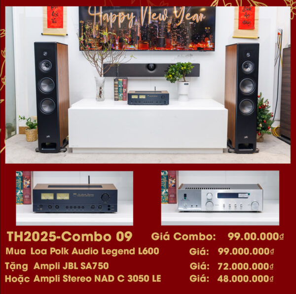 TH2025-Combo 09 | Mua Loa Polk Audio Legend L600 Tặng Ngay Ampli JBL SA 750 Hoặc Ampli NAD C3050