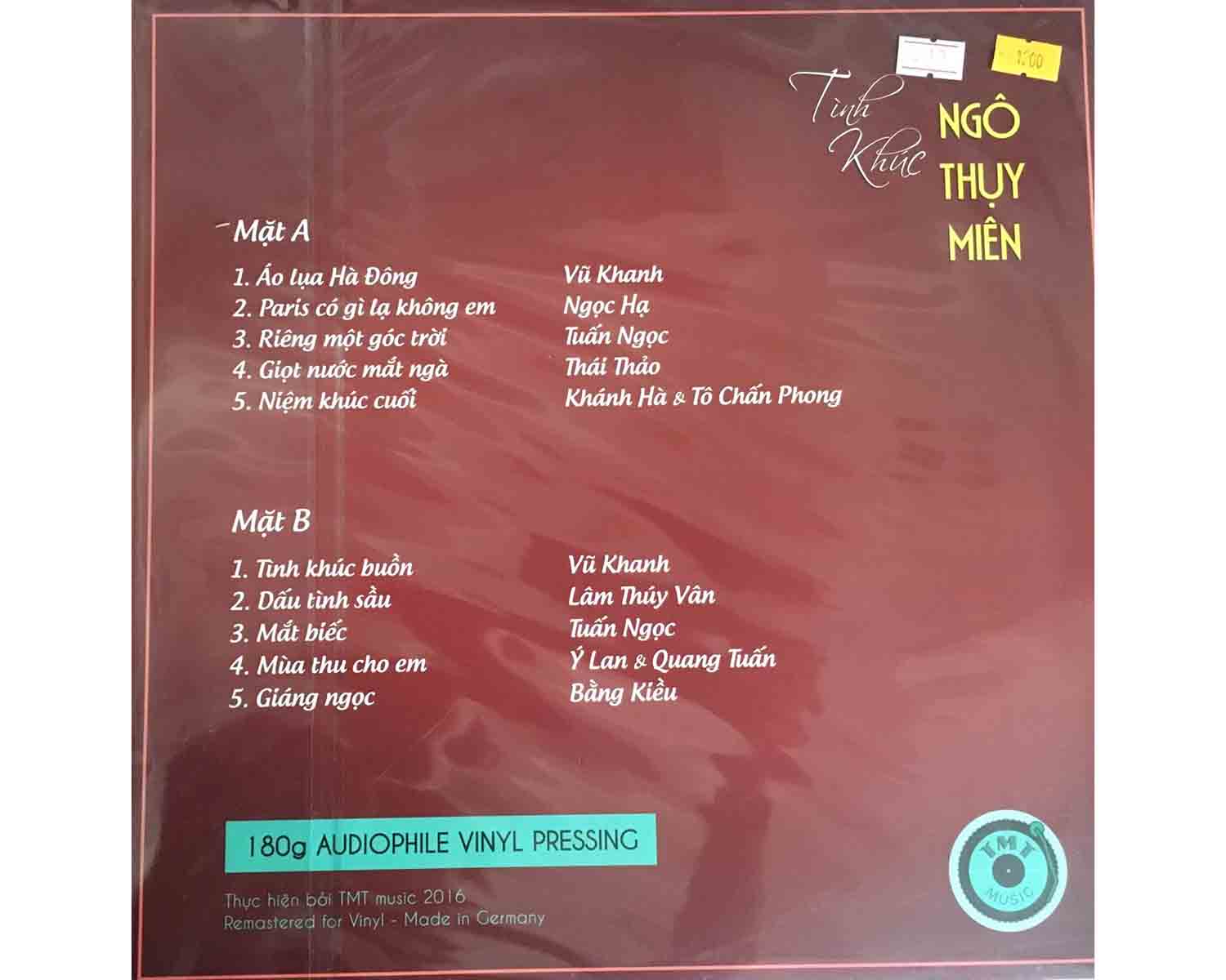 Đĩa than LP "Tình Khúc" - Ảnh 3